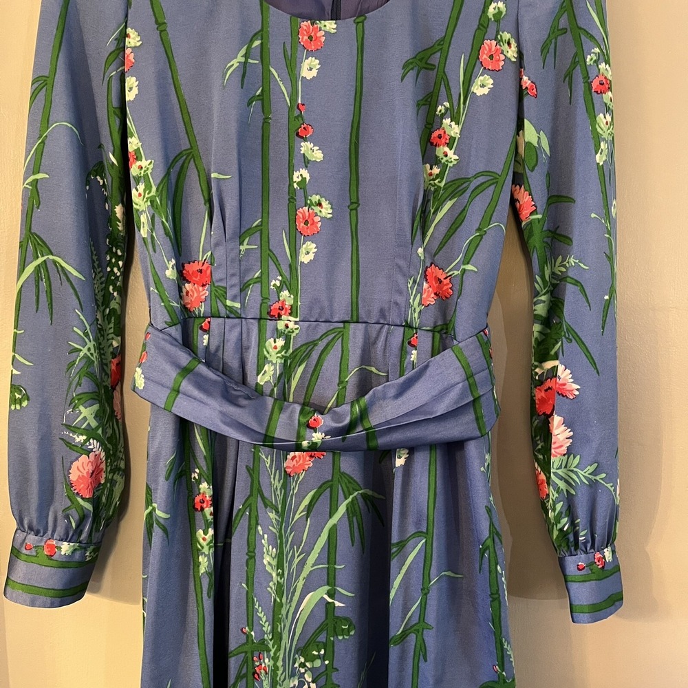 Vintage 60's Posh by Jay Anderson Women's US Sz 2 ES Multicolor Floral Mod Retro - Picture 5 of 8